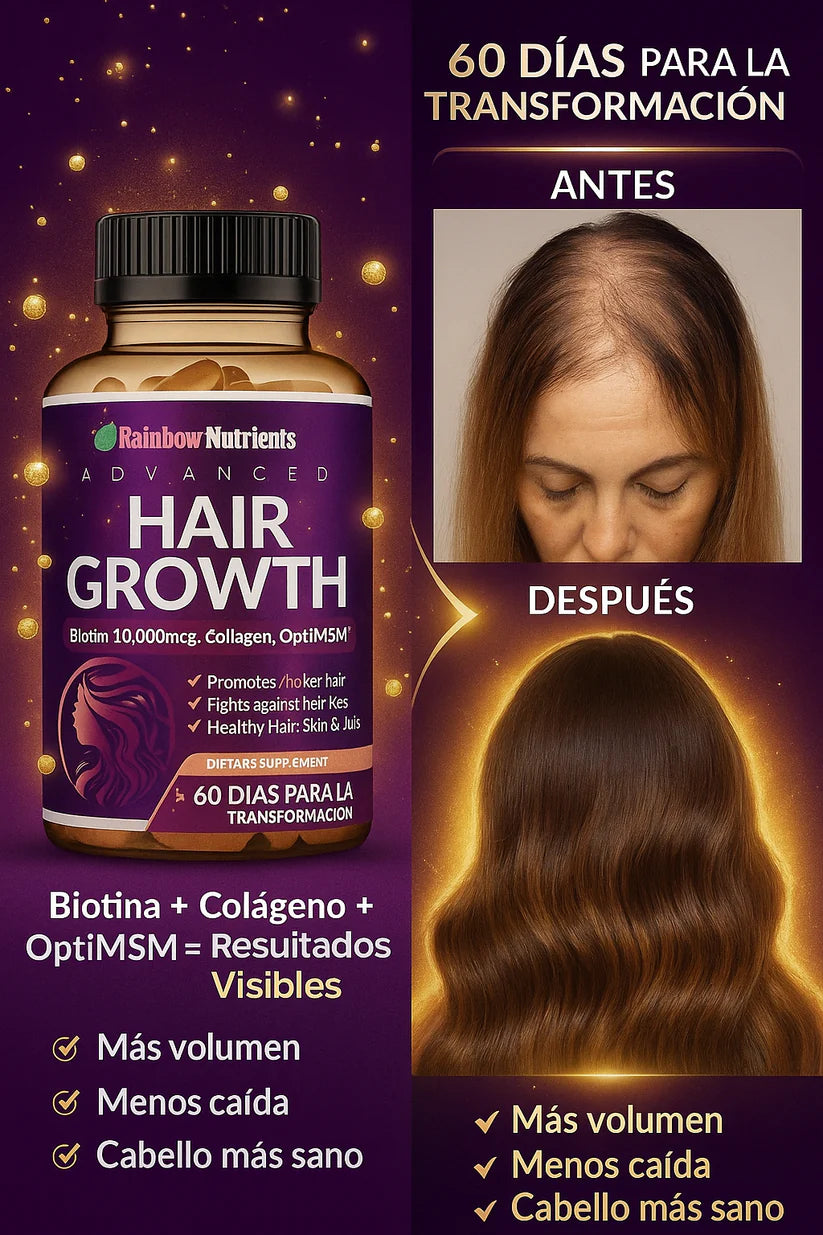 CRECIMIENTO CAPILAR AVANZADO 🌟 / Fortalece, nutre y transforma tu cabello desde la raíz